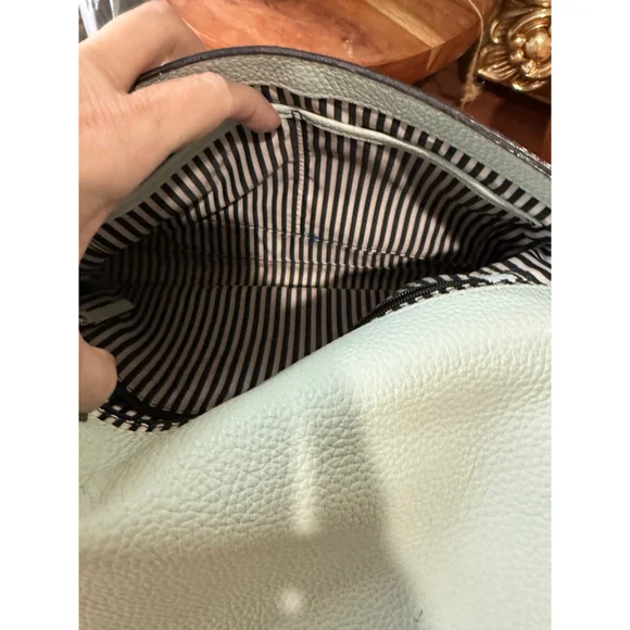 Kate Spade Pebbled Leather Light Blue Crossbody - Picture 6 of 7